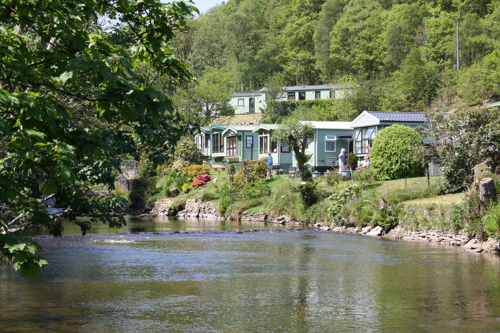 Clywedog Riverside Holiday Home Park Photographs of Mid Wales Caravan Park
